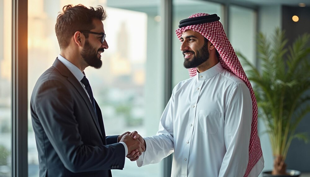 men shaking hands front window 824582 15671