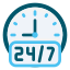 دعم على مدار 24 ساعة
