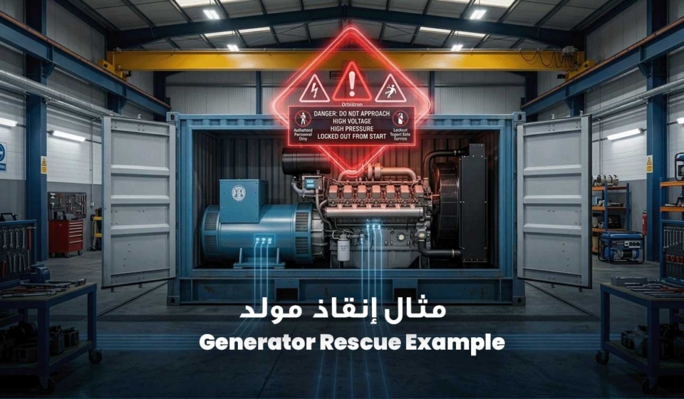 Generator Rescue Example: مثال إنقاذ مولد