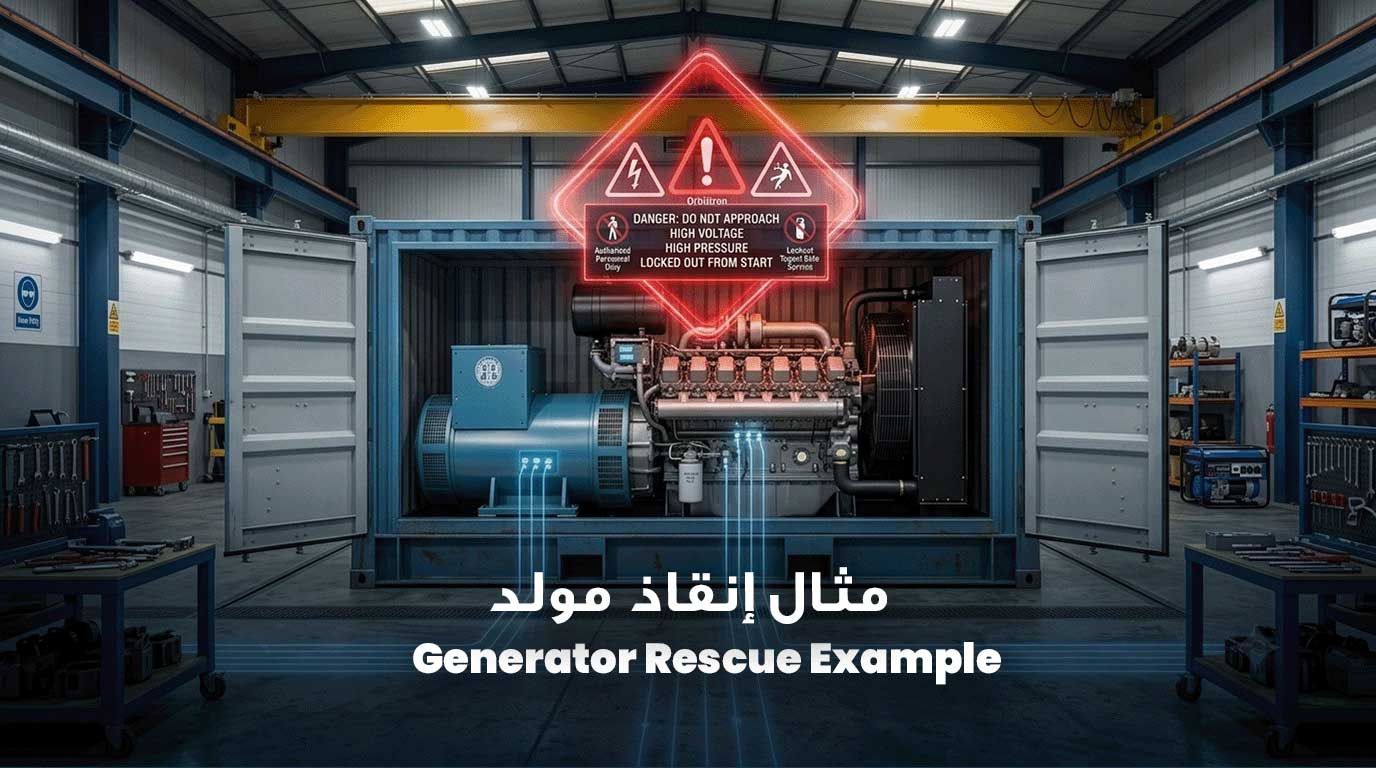 Generator Rescue Example: مثال إنقاذ مولد